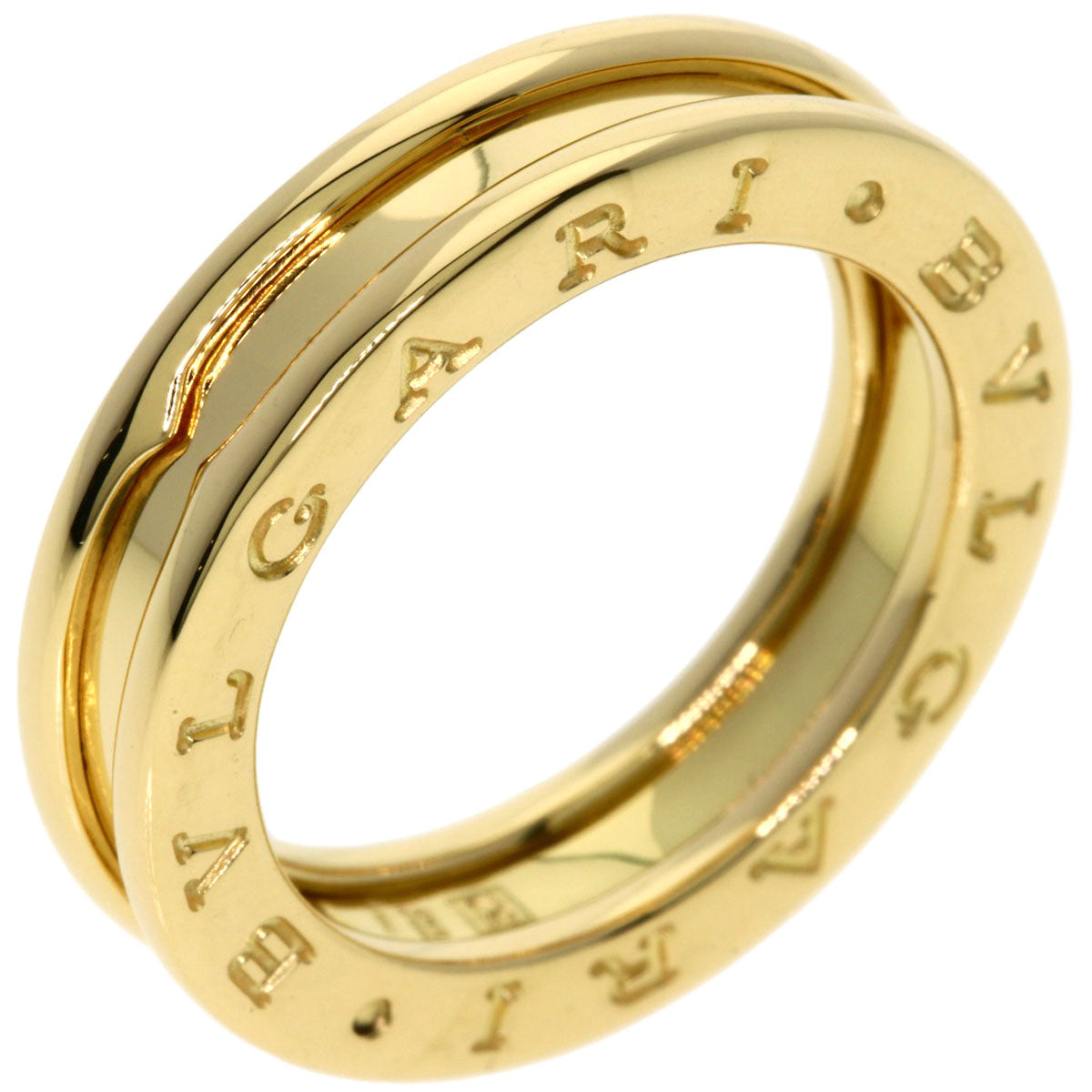 BVLGARI B.zero1 XS #52 Ring K18 Yellow Gold Ladies [Used]