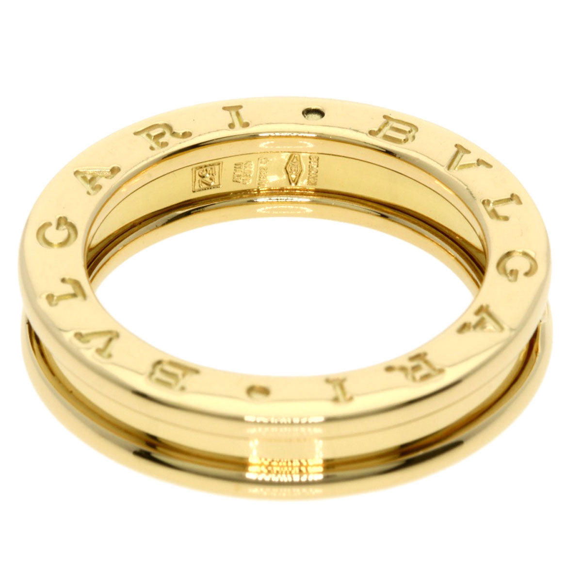 BVLGARI B.zero1 XS #52 Ring K18 Yellow Gold Ladies [Used]