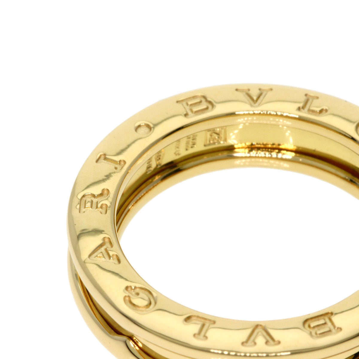 BVLGARI B.zero1 XS #52 Ring K18 Yellow Gold Ladies [Used]