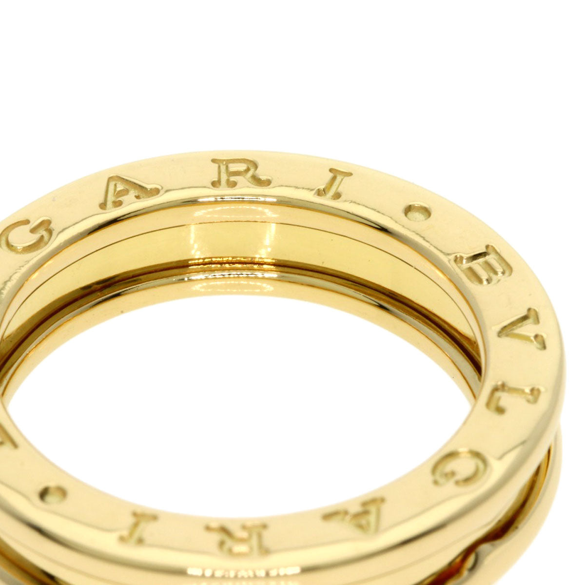 BVLGARI B.zero1 XS #52 Ring K18 Yellow Gold Ladies [Used]