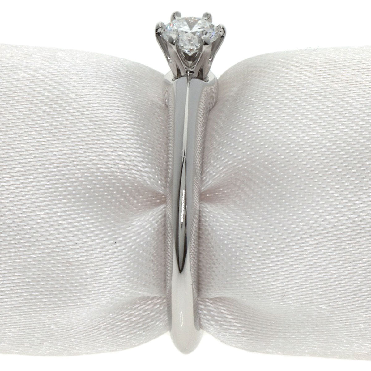 TIFFANY&Co. Solitaire Diamond Ring Platinum PT950 Ladies [Used]