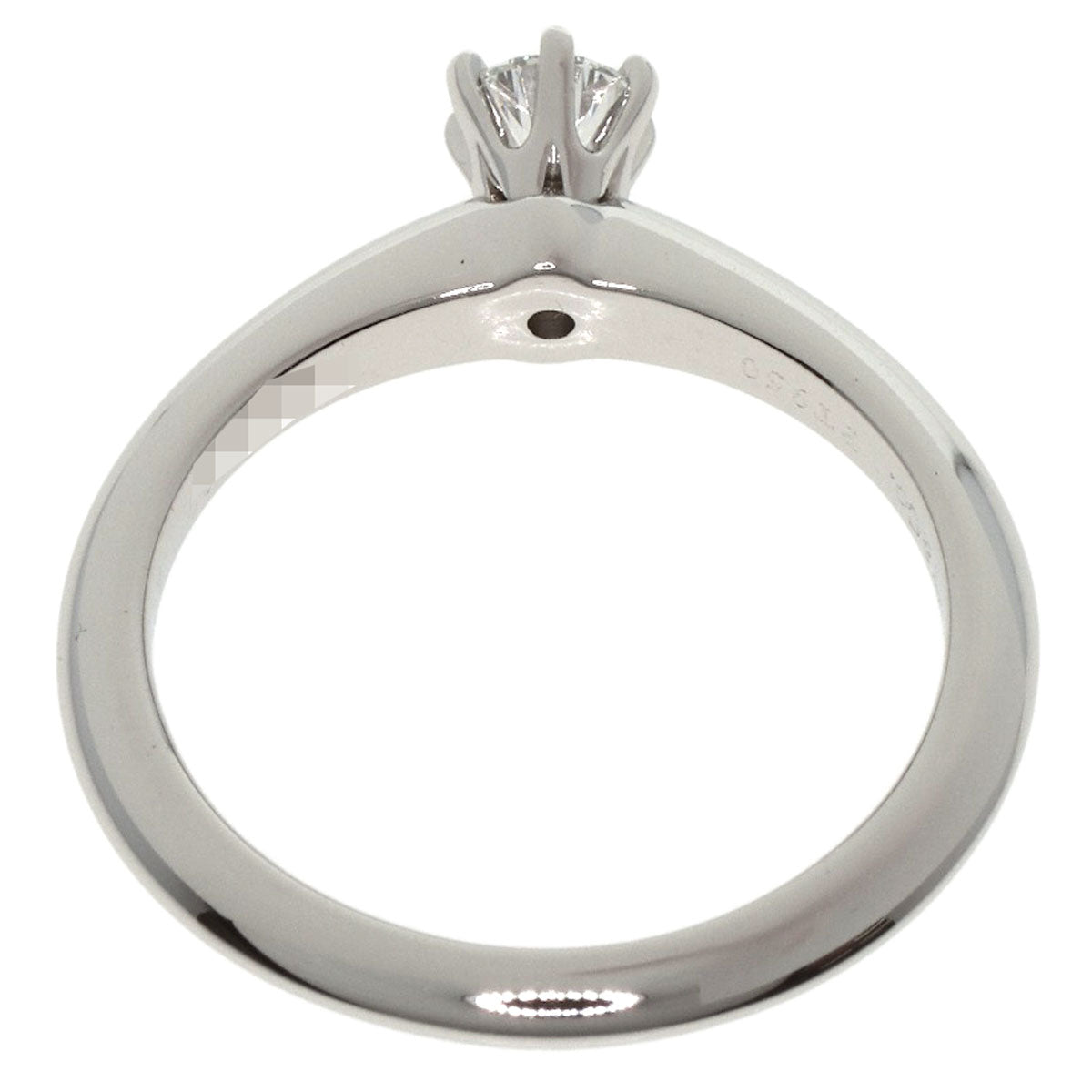 TIFFANY&Co. Solitaire Diamond Ring Platinum PT950 Ladies [Used]