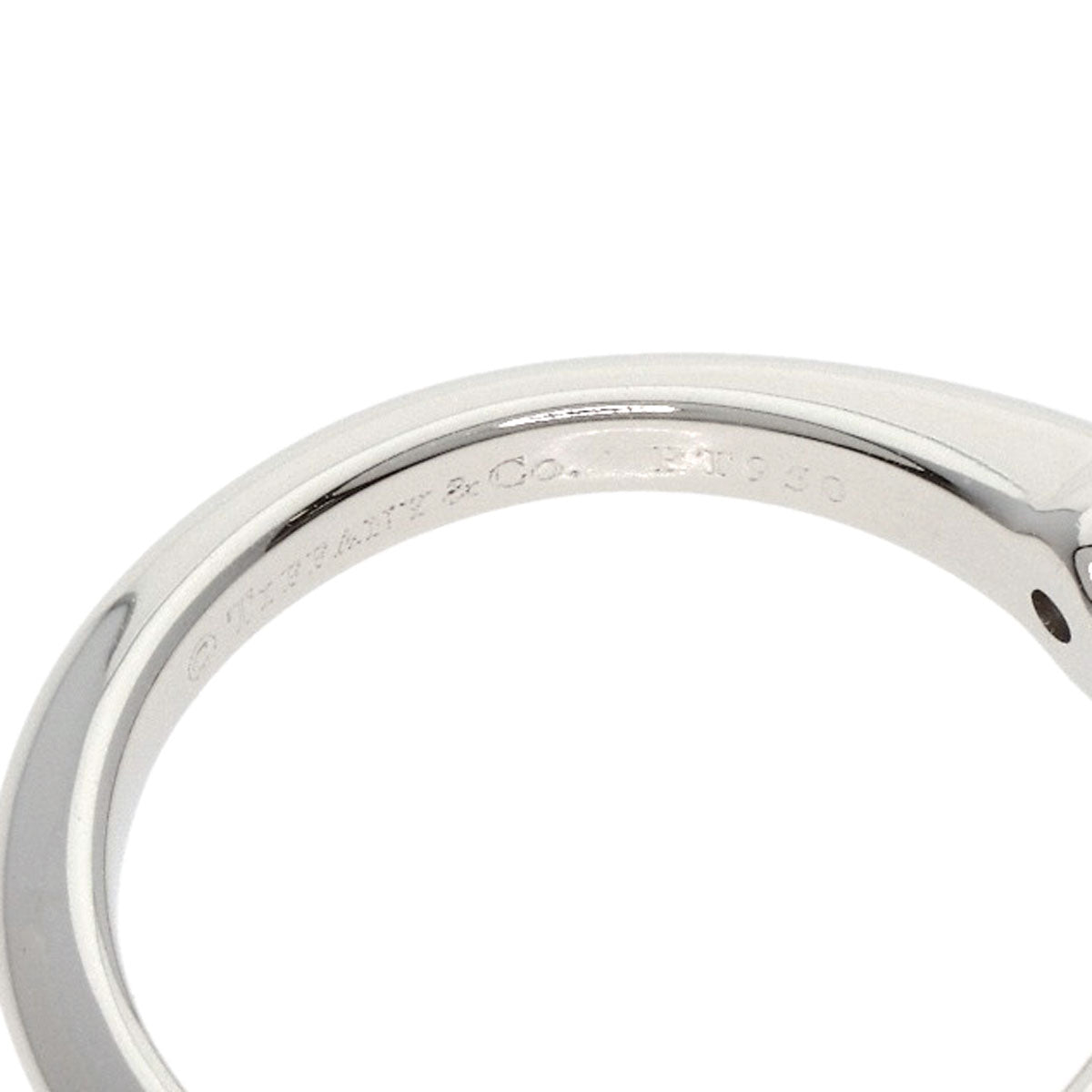 TIFFANY&Co. Solitaire Diamond Ring Platinum PT950 Ladies [Used]