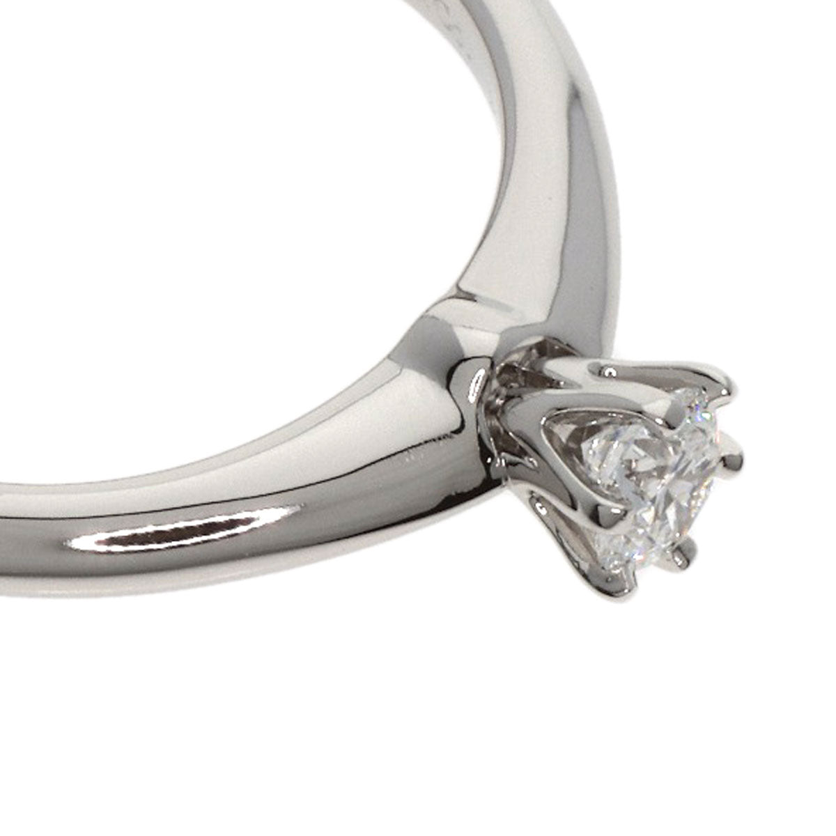 TIFFANY&Co. Solitaire Diamond Ring Platinum PT950 Ladies [Used]