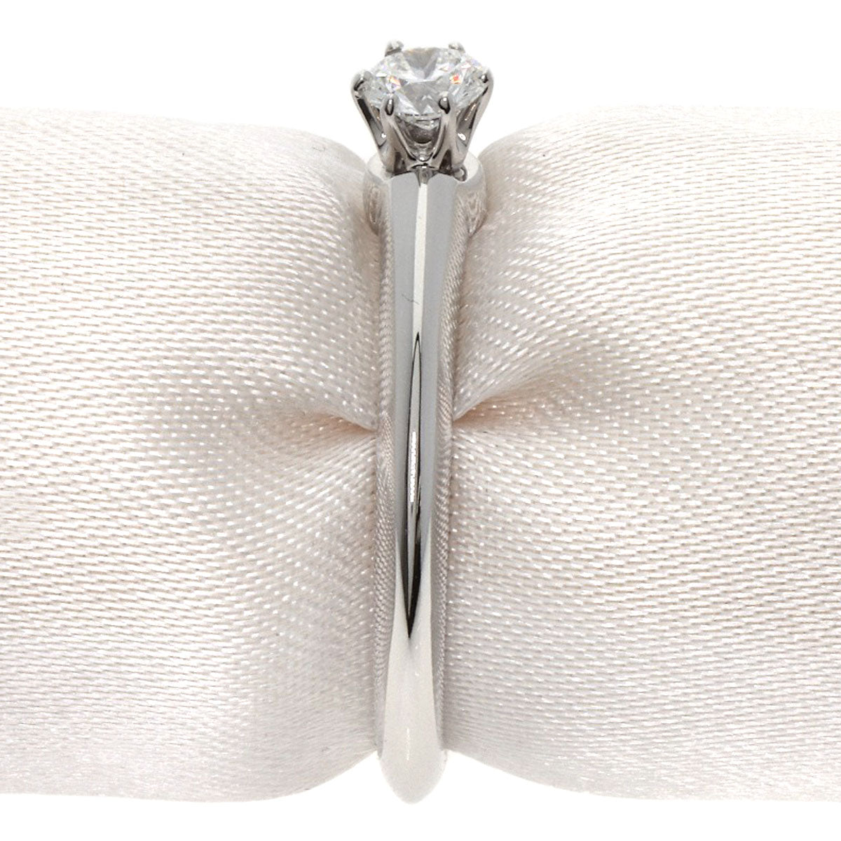 TIFFANY&Co. Solitaire Diamond Ring Platinum PT950 Ladies [Used]