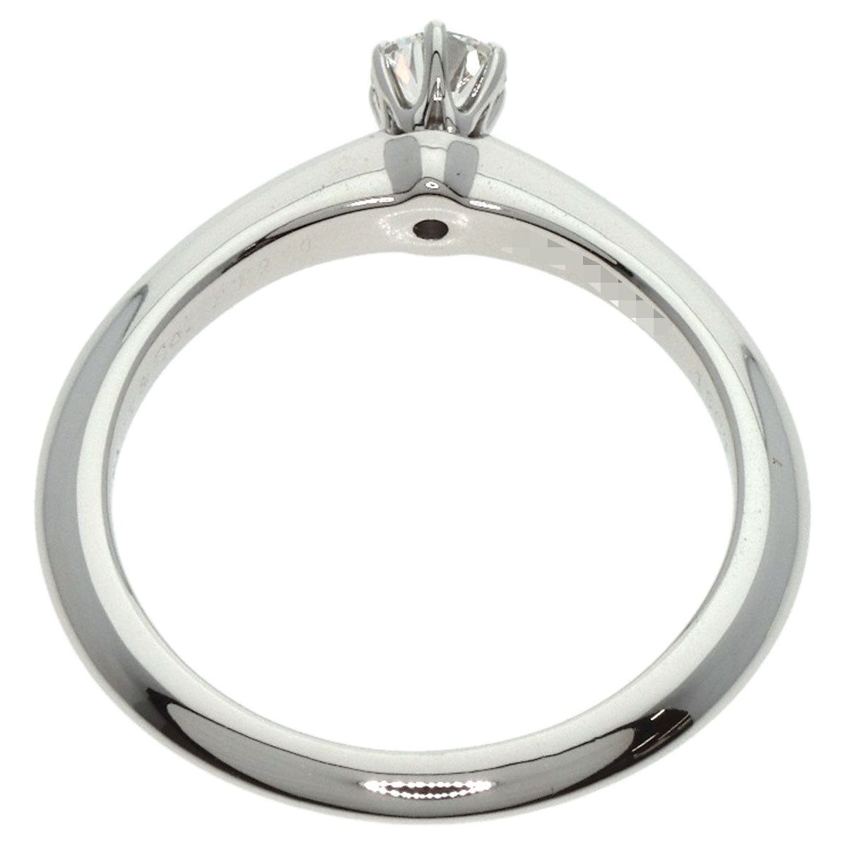 TIFFANY&Co. Solitaire Diamond Ring Platinum PT950 Ladies [Used]