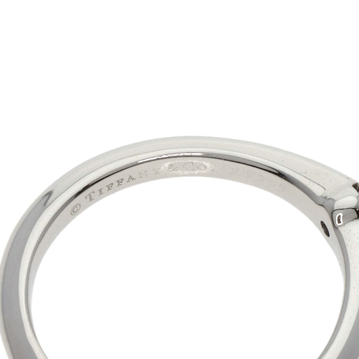 TIFFANY&Co. Solitaire Diamond Ring Platinum PT950 Ladies [Used]