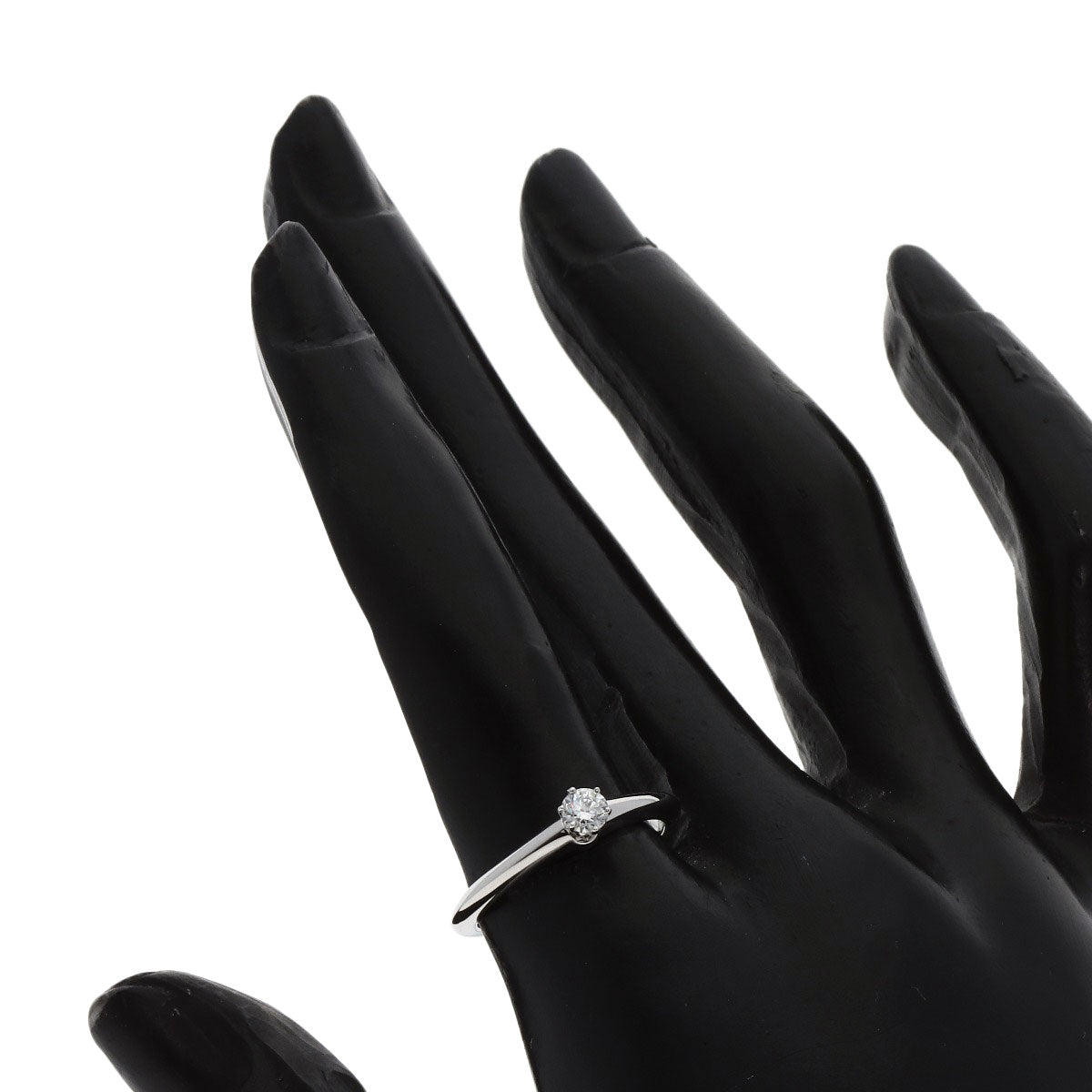 TIFFANY&Co. Solitaire Diamond Ring Platinum PT950 Ladies [Used]