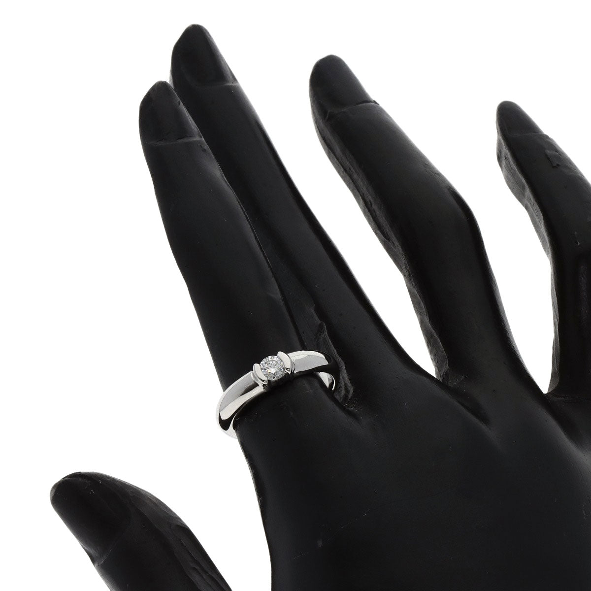 TIFFANY&Co. Dots Diamond Ring Platinum PT950 Ladies [Used]