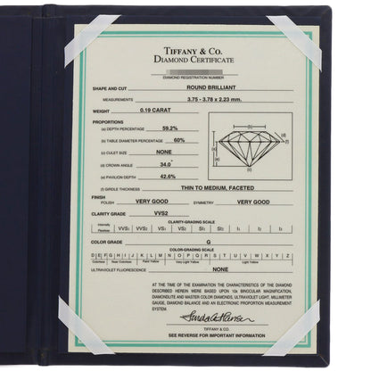 TIFFANY&Co. Dots Diamond Ring Platinum PT950 Ladies [Used]