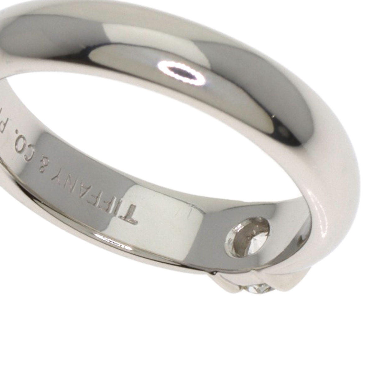 TIFFANY&Co. Dots Diamond Ring Platinum PT950 Ladies [Used]