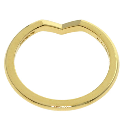 TIFFANY&Co. V band Ring K18 Yellow Gold Ladies [Used]