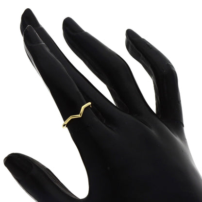 TIFFANY&Co. V band Ring K18 Yellow Gold Ladies [Used]