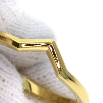 TIFFANY&Co. V band Ring K18 Yellow Gold Ladies [Used]