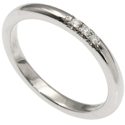 TIFFANY&Co. Forever 3P Diamond Ring Platinum PT950 Ladies [Used]