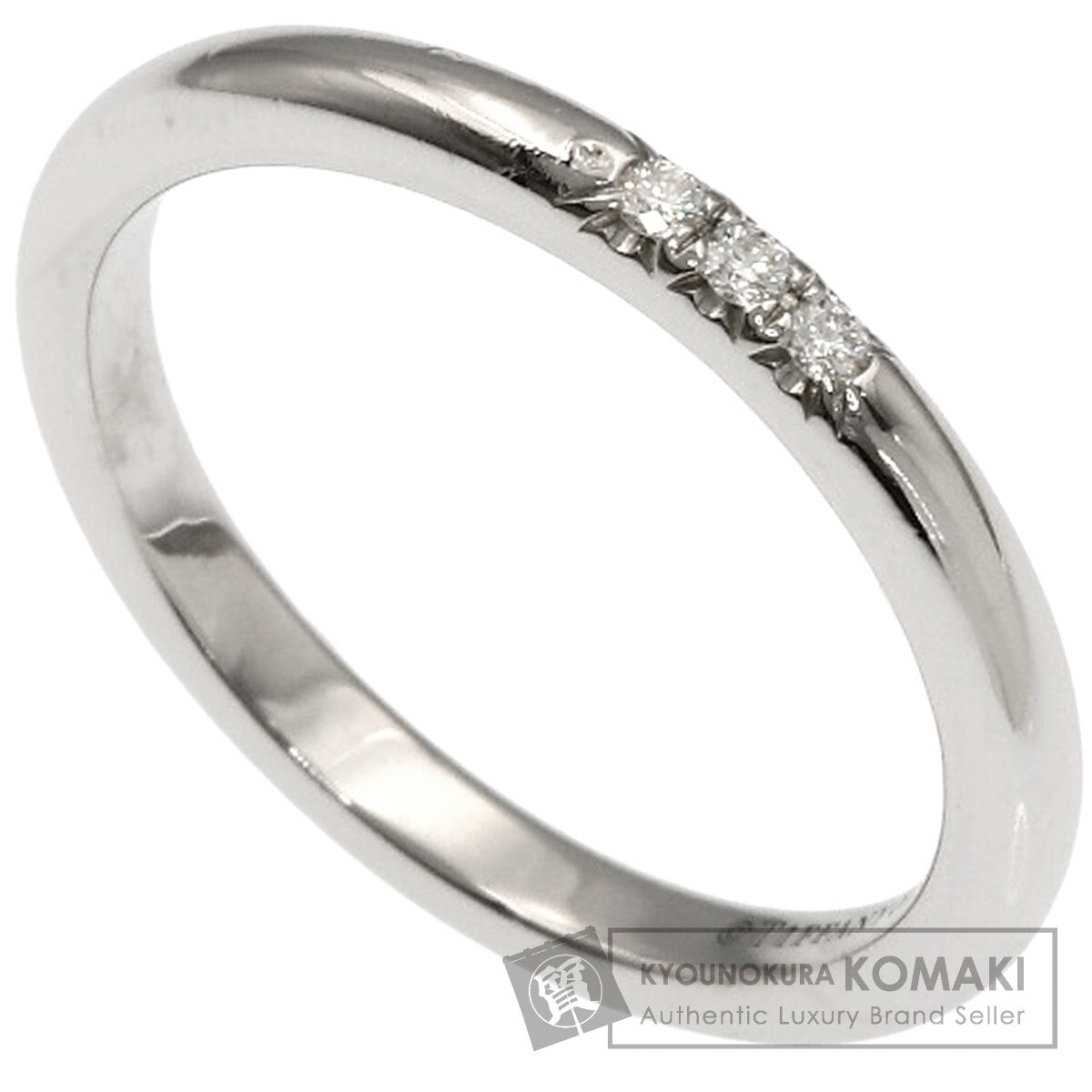 TIFFANY&Co. Forever 3P Diamond Ring Platinum PT950 Ladies [Used]
