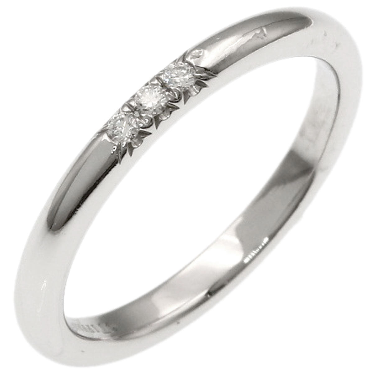TIFFANY&Co. Forever 3P Diamond Ring Platinum PT950 Ladies [Used]