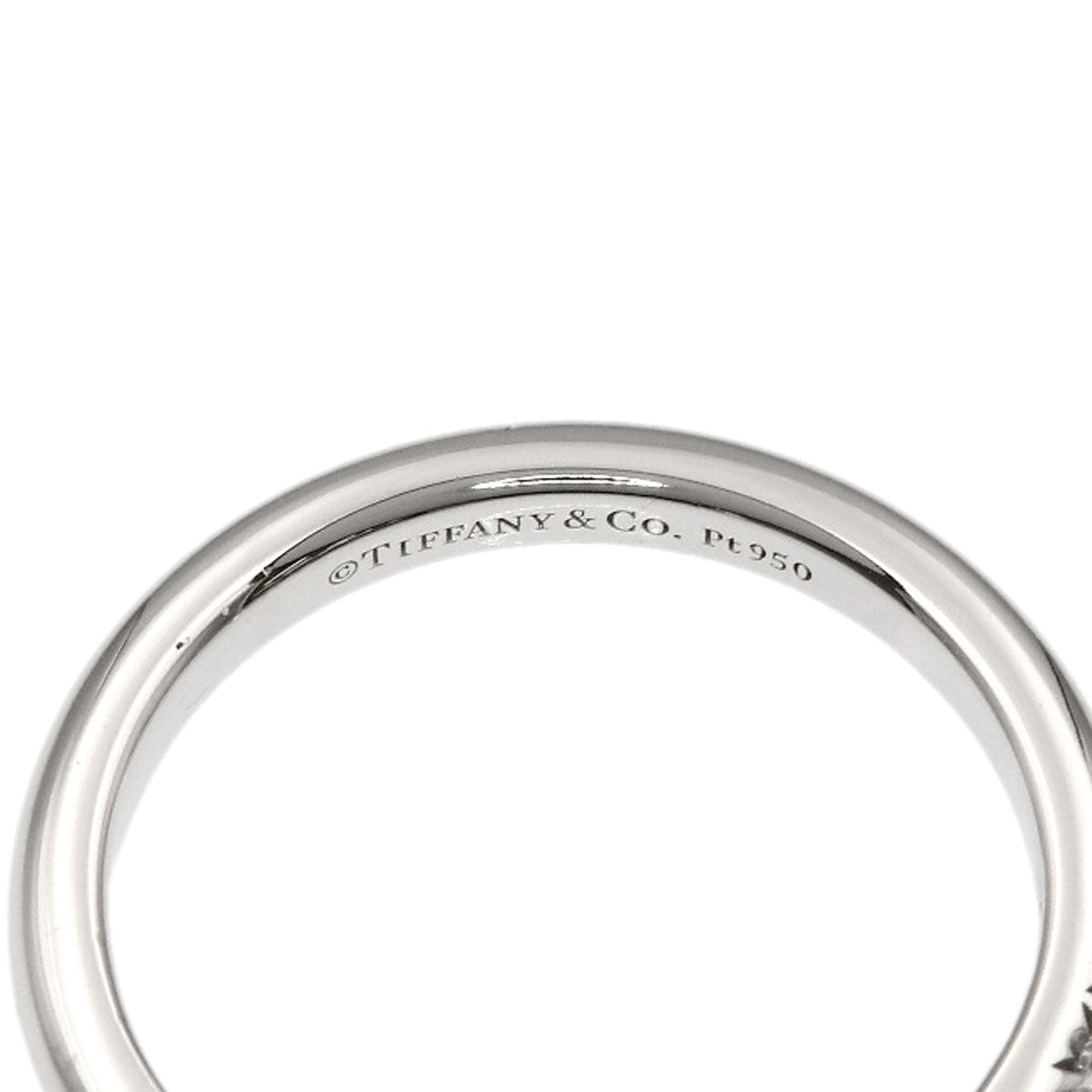 TIFFANY&Co. Forever 3P Diamond Ring Platinum PT950 Ladies [Used]