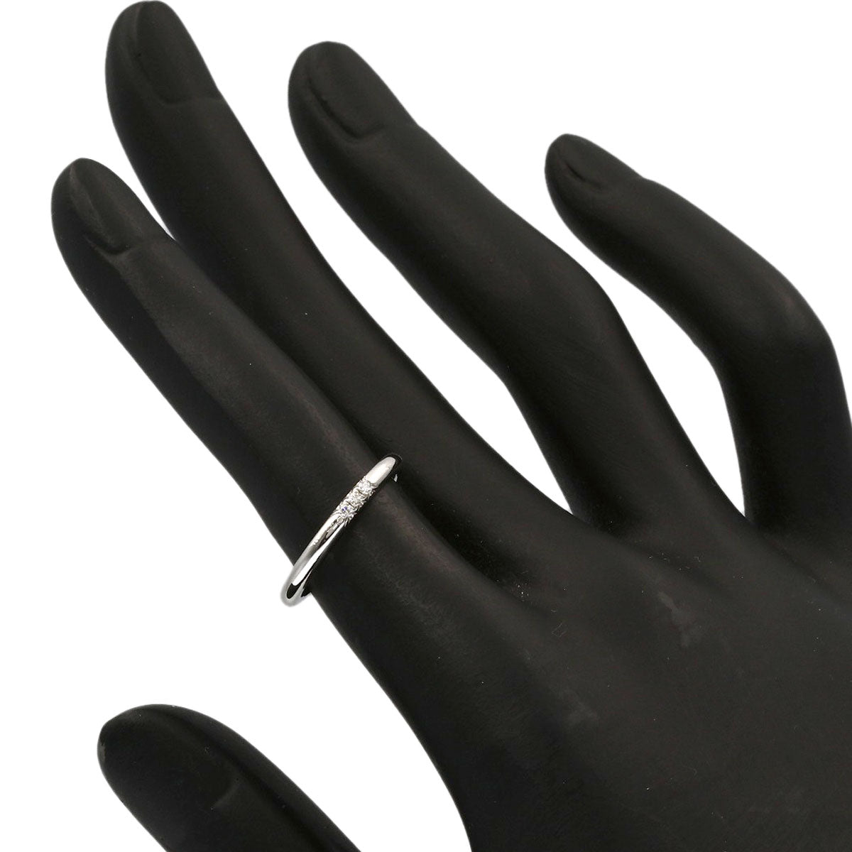 TIFFANY&Co. Forever 3P Diamond Ring Platinum PT950 Ladies [Used]