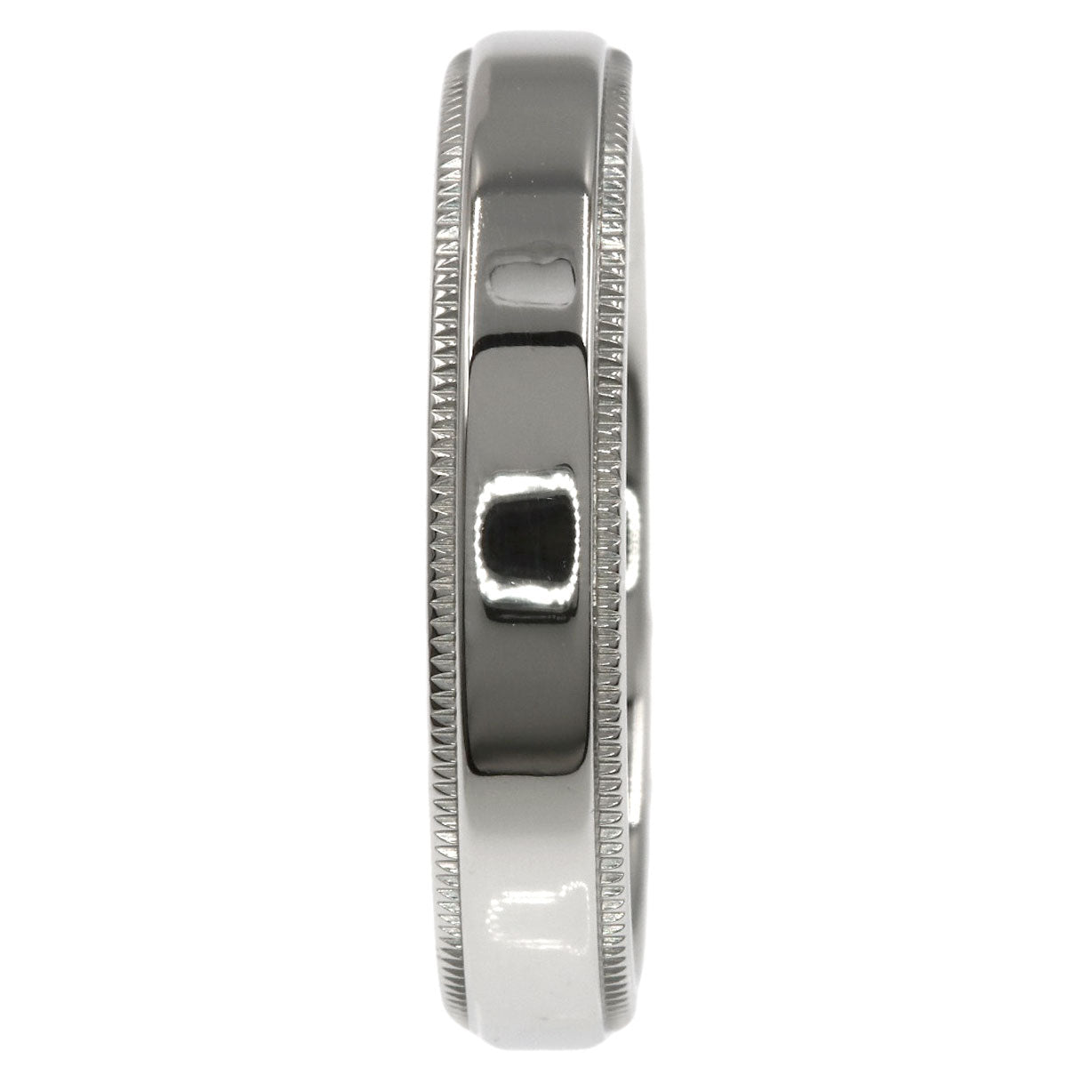 TIFFANY&Co. Milgrain Ring Platinum PT950 Ladies [Used]