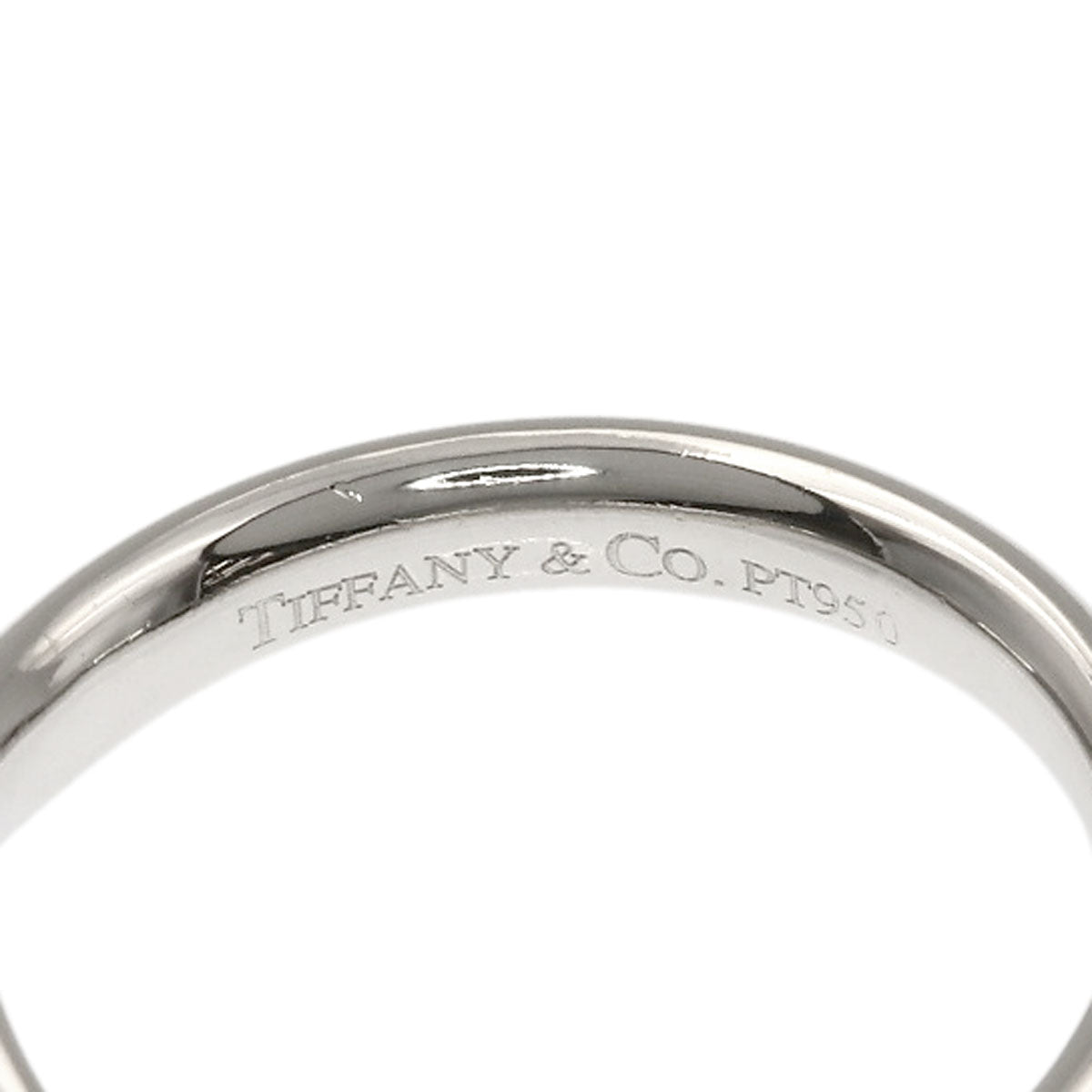 TIFFANY&Co. Curved band Diamond Ring Platinum PT950 Ladies [Used]