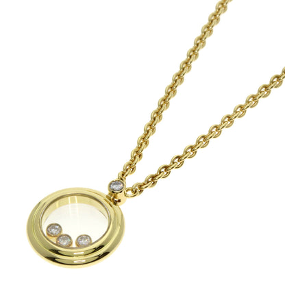 Chopard Happy diamond Necklace K18 Yellow Gold Ladies [Used]