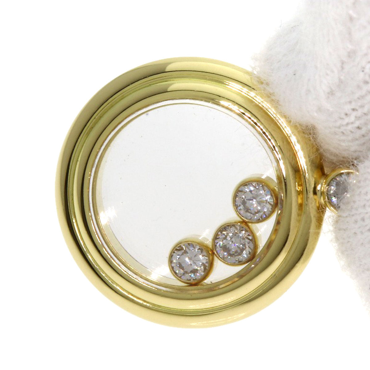 Chopard Happy diamond Necklace K18 Yellow Gold Ladies [Used]