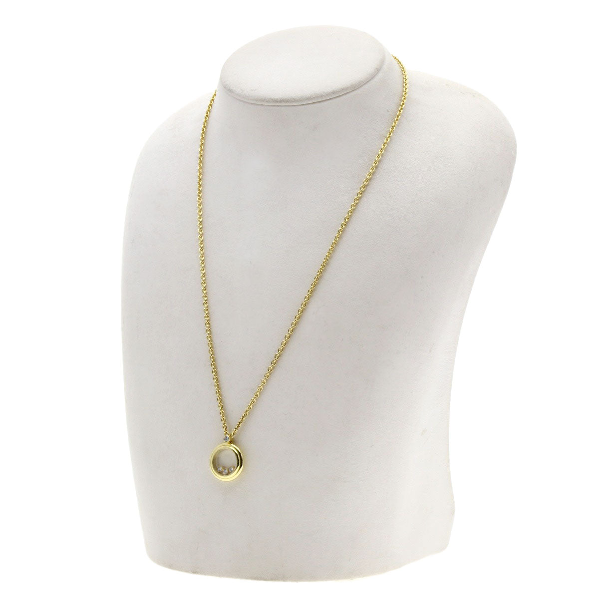 Chopard Happy diamond Necklace K18 Yellow Gold Ladies [Used]