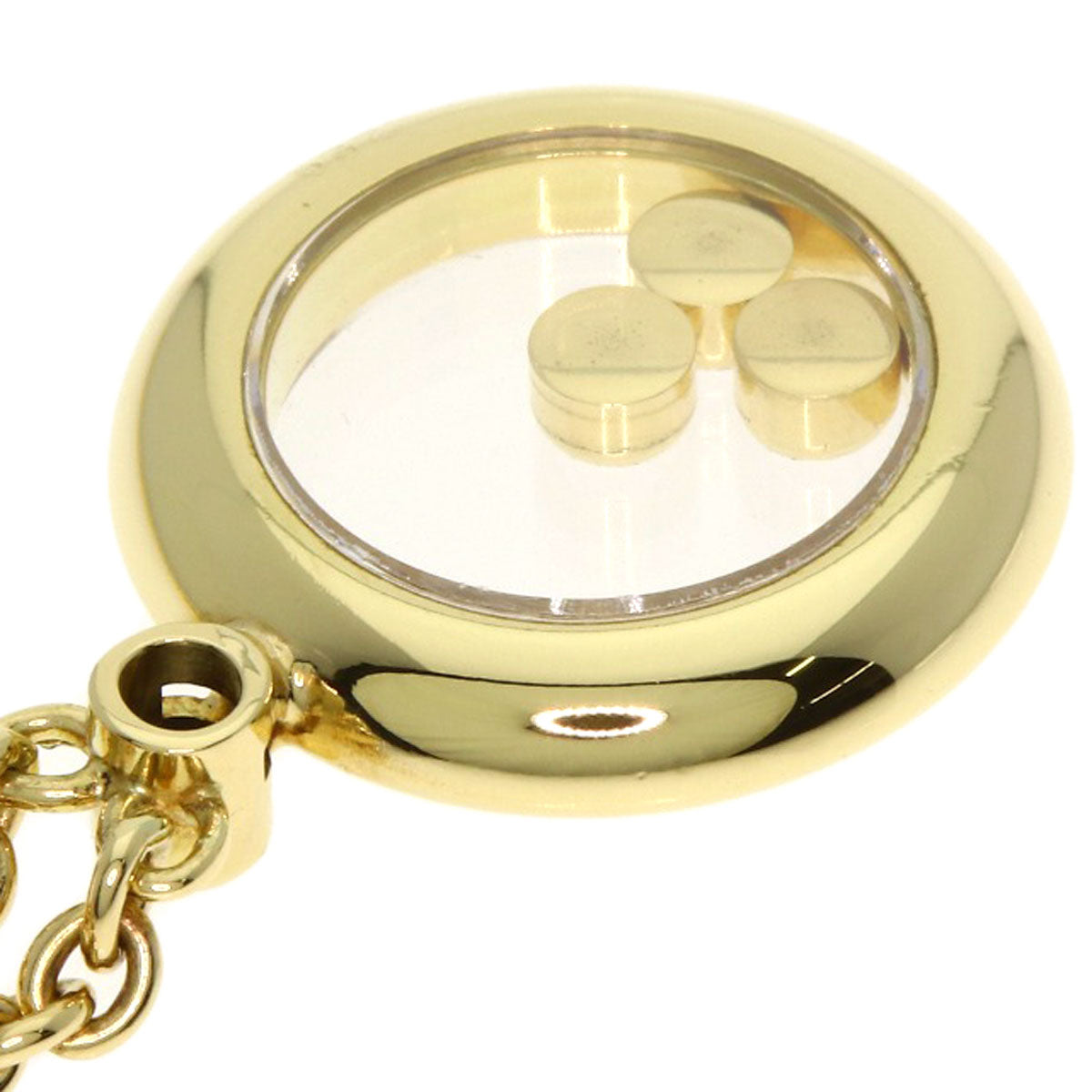 Chopard Happy diamond Necklace K18 Yellow Gold Ladies [Used]