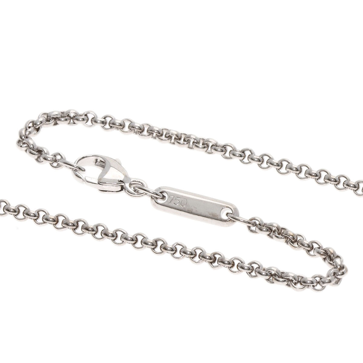 Chopard Cross Happy Diamond Necklace K18 White Gold Ladies [Used]