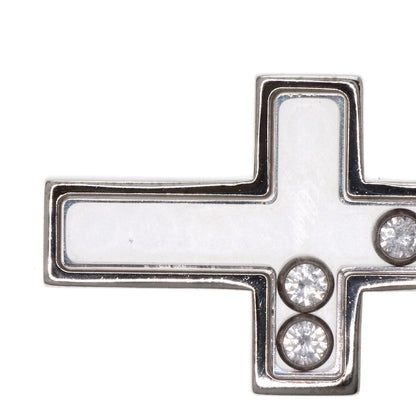Chopard Cross Happy Diamond Necklace K18 White Gold Ladies [Used]