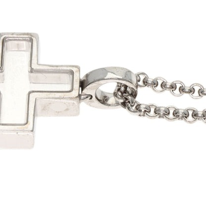 Chopard Cross Happy Diamond Necklace K18 White Gold Ladies [Used]