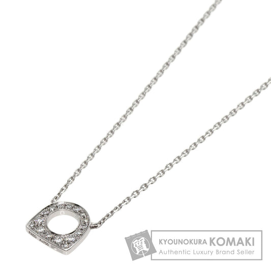 FRED Success Mini Diamond Necklace K18 White Gold Ladies [Used]