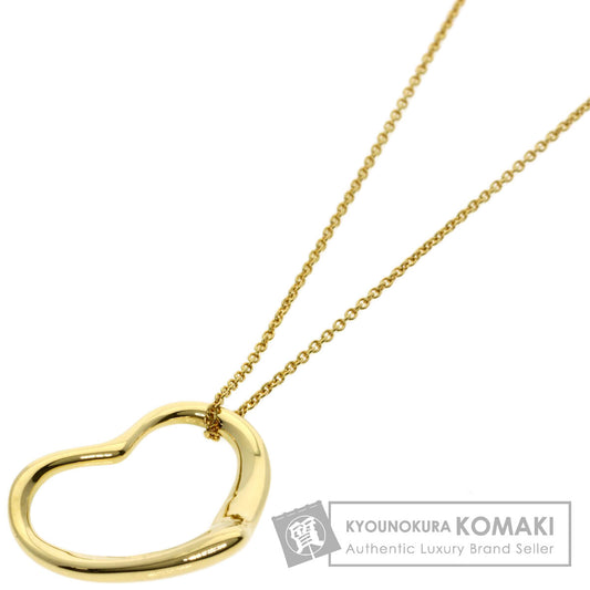 TIFFANY&Co. Open heart Necklace K18 Yellow Gold Ladies [Used]