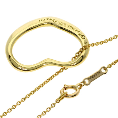TIFFANY&Co. Open heart Necklace K18 Yellow Gold Ladies [Used]