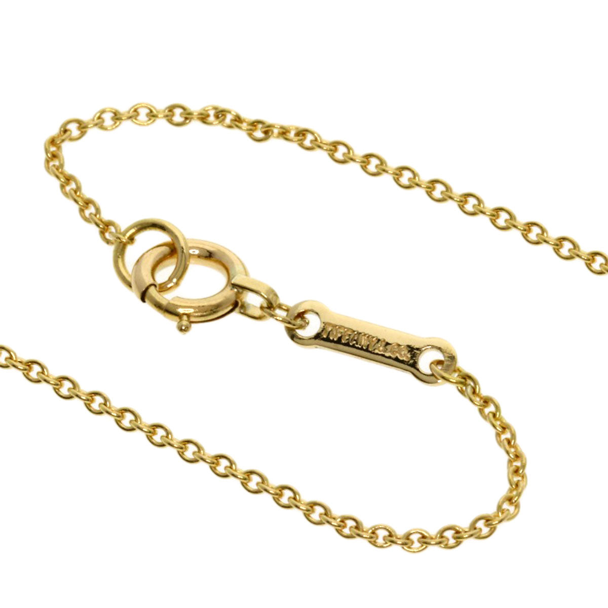 TIFFANY&Co. Open heart Necklace K18 Yellow Gold Ladies [Used]