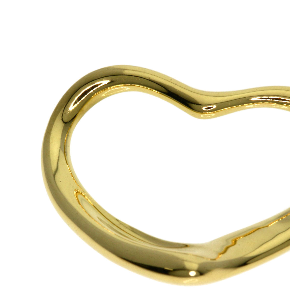 TIFFANY&Co. Open heart Necklace K18 Yellow Gold Ladies [Used]