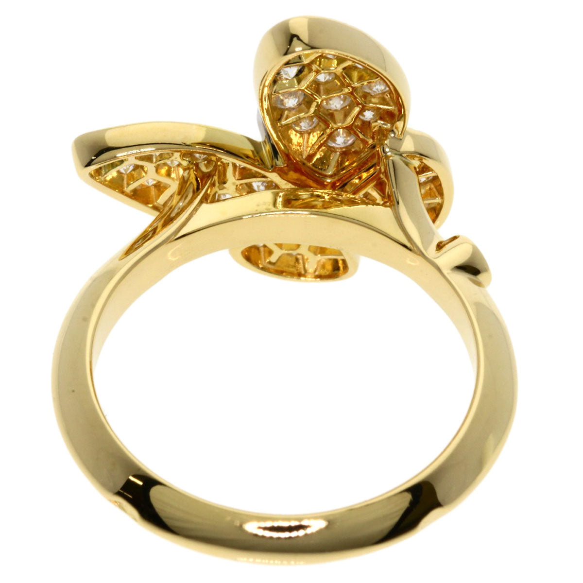 Van Cleef & Arpels De Papillon Diamond #54 Ring K18 Yellow Gold Ladies [Used]
