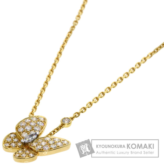 Van Cleef & Arpels De Papillon Diamond Necklace K18 Yellow Gold Ladies [Used]