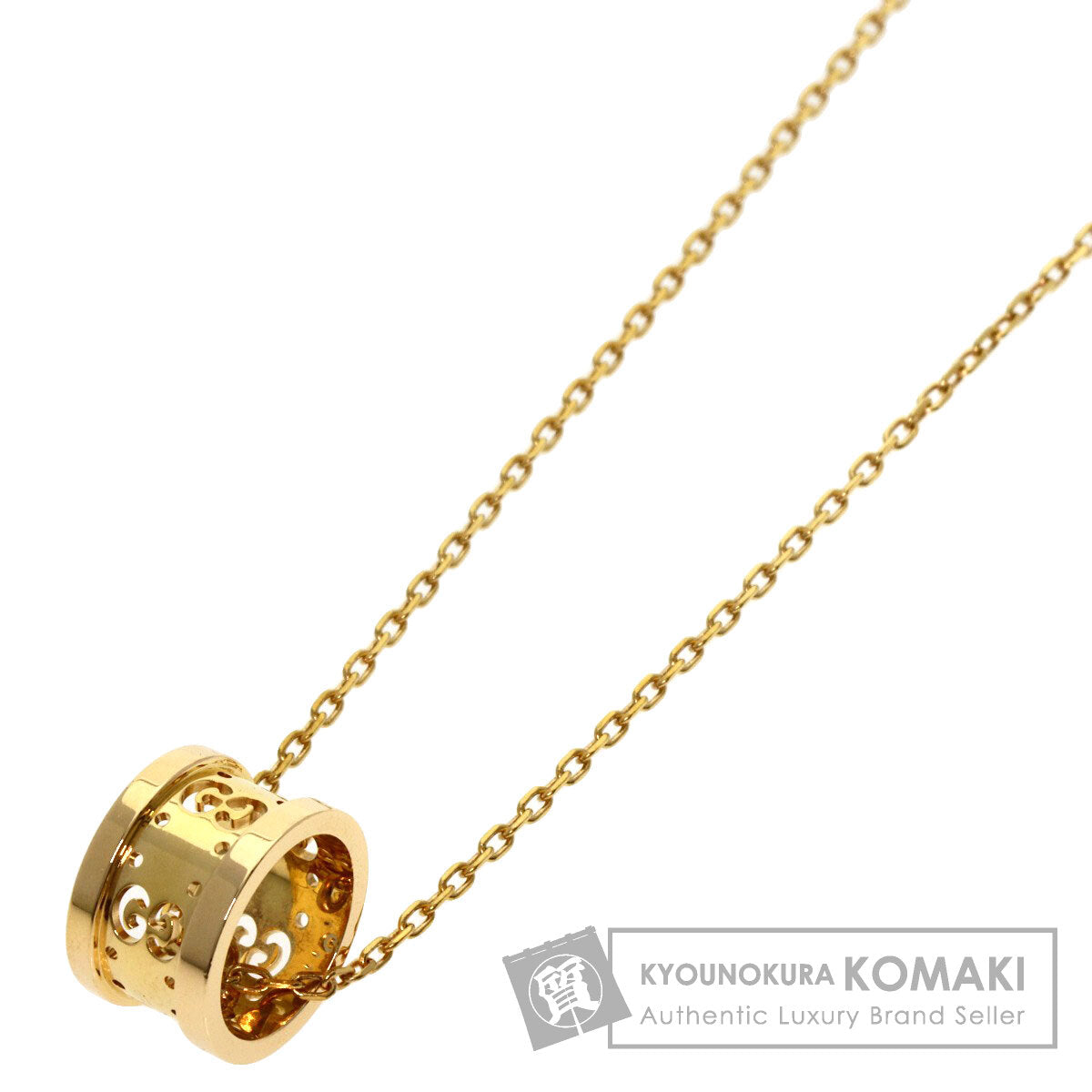 GUCCI icon Necklace K18 Yellow Gold Ladies [Used]