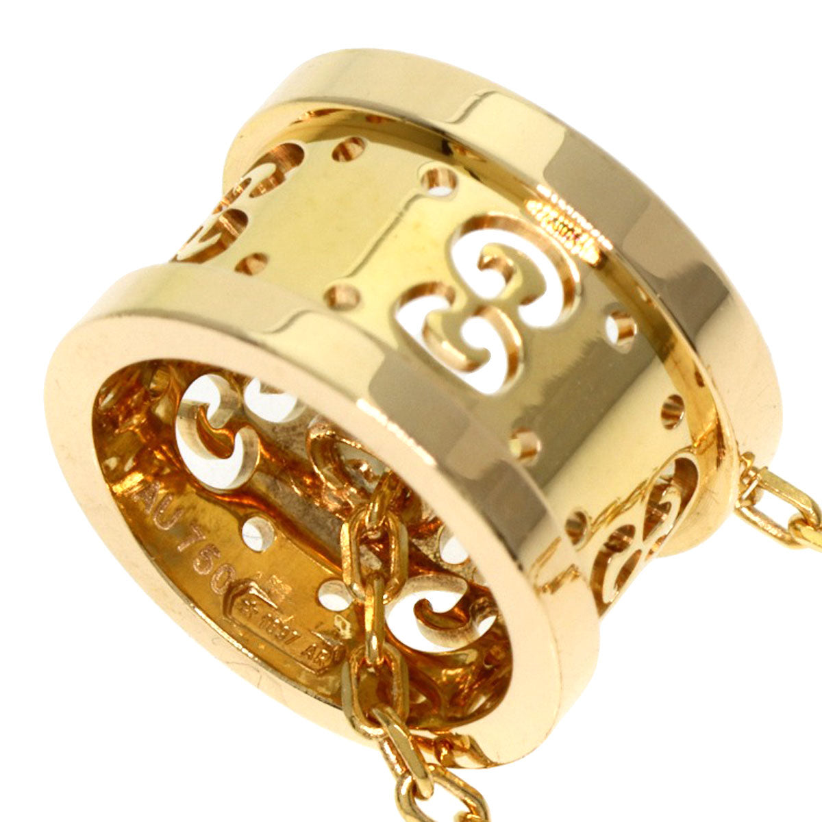 GUCCI icon Necklace K18 Yellow Gold Ladies [Used]