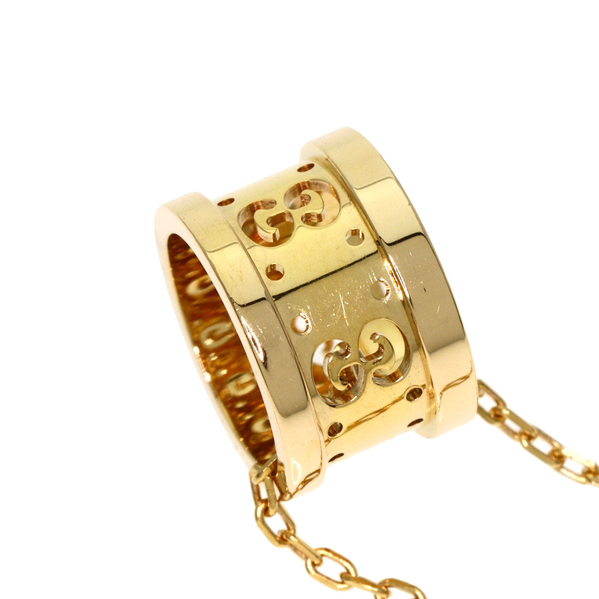GUCCI icon Necklace K18 Yellow Gold Ladies [Used]
