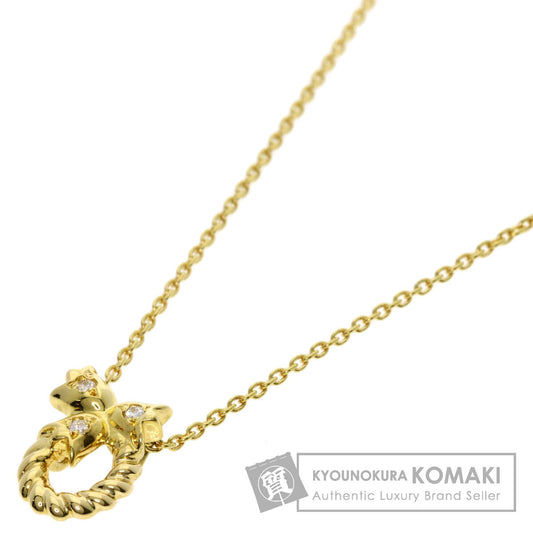 Dior Diamond Necklace K18 Yellow Gold Ladies [Used]