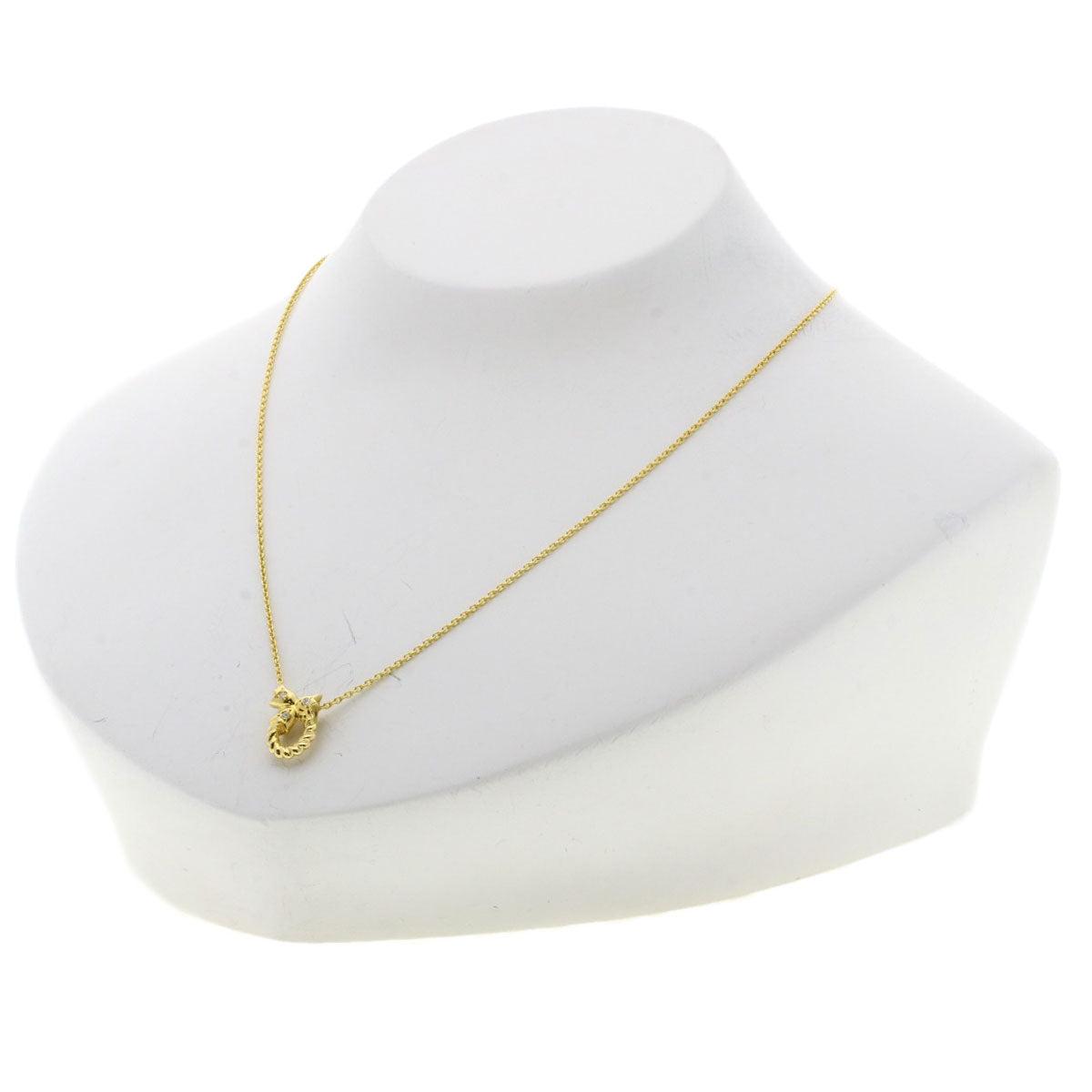 Dior Diamond Necklace K18 Yellow Gold Ladies [Used]