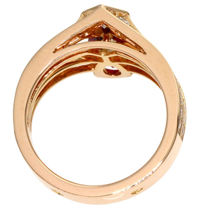 Chaumet Josephine Rubellite Diamond #49 Ring K18 Pink Gold Ladies [Used]