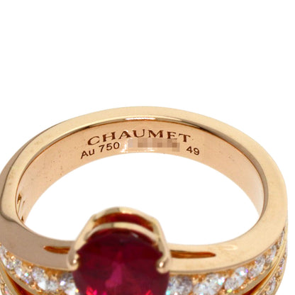Chaumet Josephine Rubellite Diamond #49 Ring K18 Pink Gold Ladies [Used]