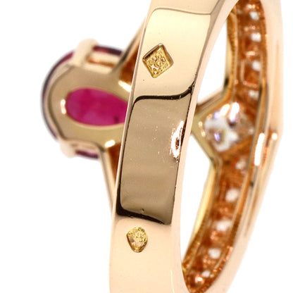 Chaumet Josephine Rubellite Diamond #49 Ring K18 Pink Gold Ladies [Used]