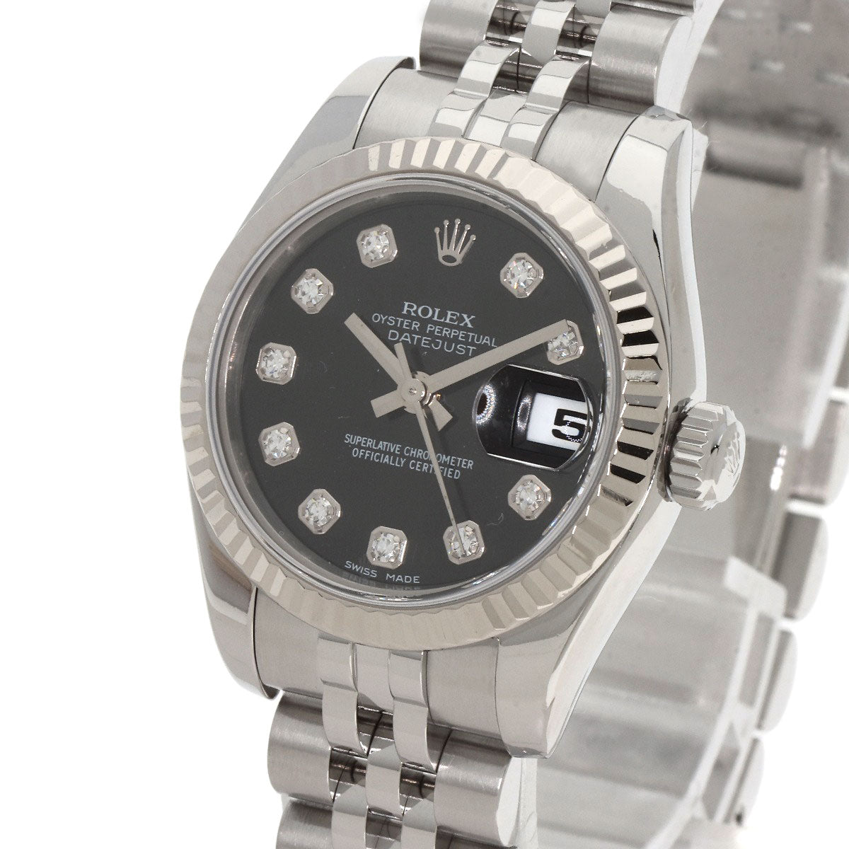 ROLEX DATEJUST 10P Diamond Watches 179174G Stainless Steel/Stainless Steel Ladies