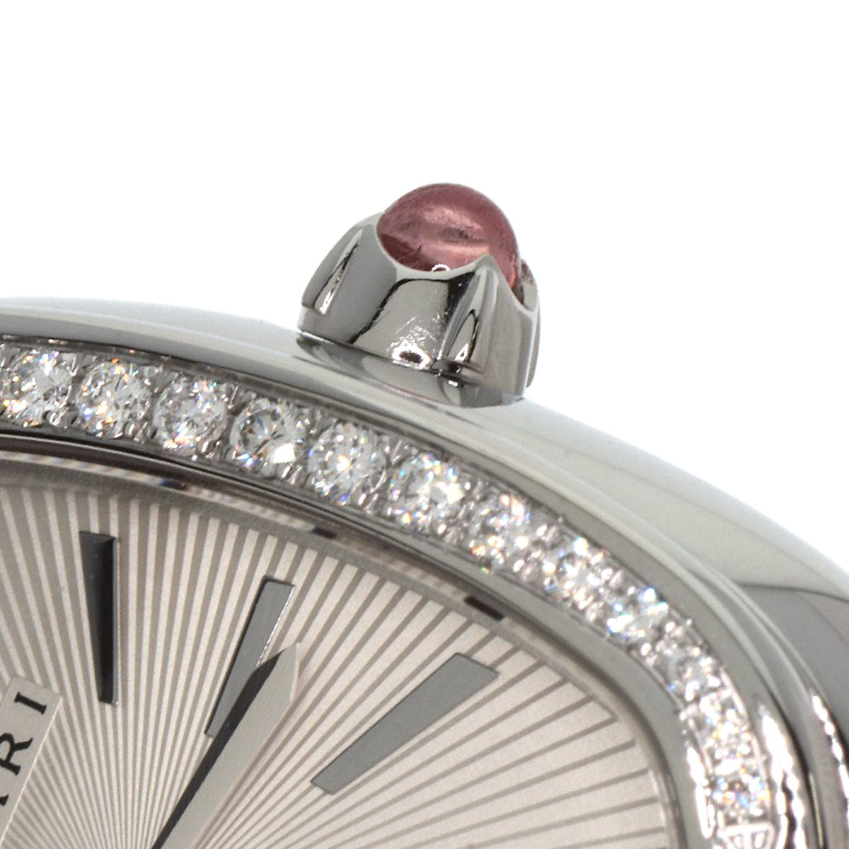 BVLGARI Serpenti Tubogas Bezel Diamond Watches SP35S Stainless Steel/Stainless Steel Ladies