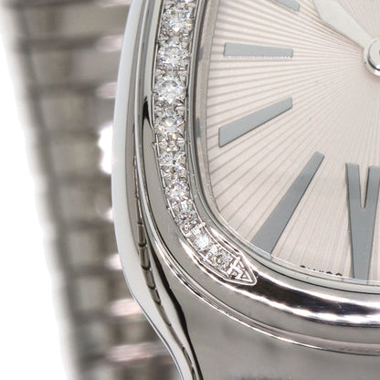 BVLGARI Serpenti Tubogas Bezel Diamond Watches SP35S Stainless Steel/Stainless Steel Ladies